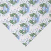 Feestelijke Polar Beren Kerstvakantie Tissuepapier (Detail)