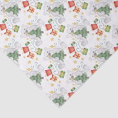 Feestelijke Polar Beren Kerstvakantie Tissuepapier (Detail)