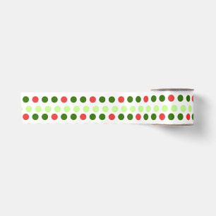 Feestelijke polka stippen satijnen lint