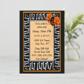 Feestelijke pompoen ballonnen Party uitnodiging (Staand voorkant)