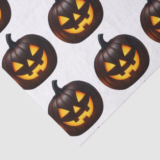 Feestelijke pompoen Halloween Tissuepapier (Detail)