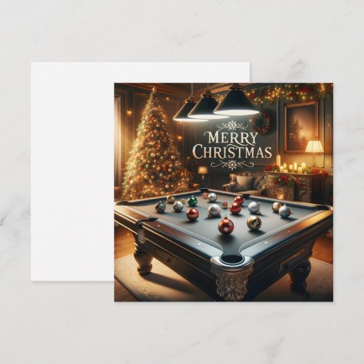 Feestelijke Pool Kaart (Voorkant / Achterkant)