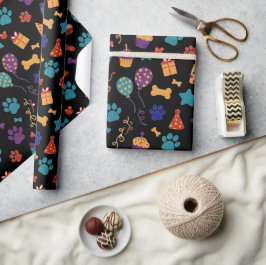 Feestelijke Pootafdrukken & Feestelijke Huisdieren Cadeaupapier