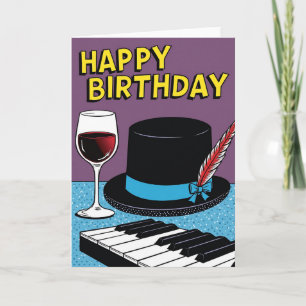Feestelijke Pop Art Verjaardagskaart Kaart