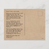 Feestelijke postzegel Foto Kerst Briefkaart (Achterkant)