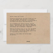 Feestelijke postzegel Foto Kerst Kaart (Achterkant)