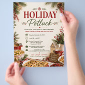 Feestelijke Potluck Flyer (Hand)
