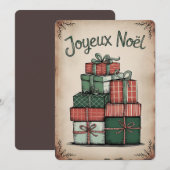 Feestelijke Prettig Kerstfeest Kerstkaart (Voorkant / Achterkant)