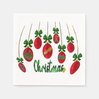 Feestelijke Proost: Ballen Diepe Kerstservetten Servet