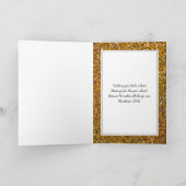 Feestelijke pudding met | GLITTERSPRANKEL | Christ Feestdagen Kaart (Binnen)