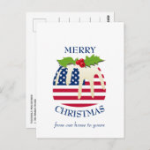 Feestelijke Pudding met Patriottische USA FLAG Ker Briefkaart (Voorkant / Achterkant)
