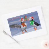 Feestelijke Puffins Sticker (Envelop)