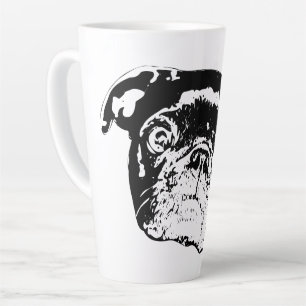 Feestelijke Pug Ochtendgroet Latte Mok
