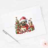 Feestelijke Pug Stickers (Envelop)