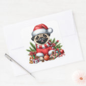 Feestelijke Pug Stickers (Envelop)