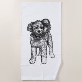 Feestelijke Pup Handdoek (Voorkant)