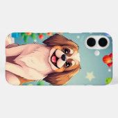 🎅 Feestelijke Puppy Kerstvreugde ✨ Schattige Kers Case-Mate iPhone Case (Achterkant (horizontaal))
