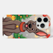 🎄 Feestelijke Puppy Vreugde ✨ Schattige Kerstman Case-Mate iPhone Case (Achterkant (horizontaal))