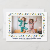 Feestelijke rand foto feestdagenkaart (Voorkant)