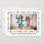 Feestelijke randfoto feestdagenkaart (Voorkant)