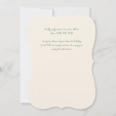 Feestelijke Red Bow kerstfeest Kaart (Achterkant)