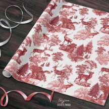 Feestelijke Red Deer Woodland Toile