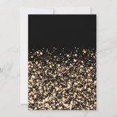 Feestelijke Red Gold Winter Shiny Stars Company Xm Kaart (Achterkant)