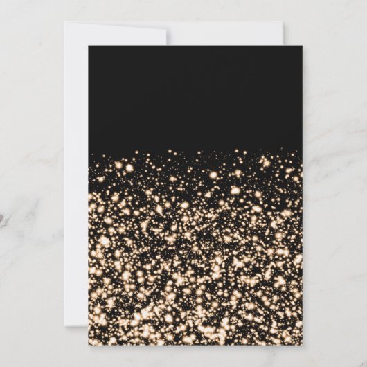 Feestelijke Red Gold Winter Shiny Stars Company Xm Kaart (Achterkant)