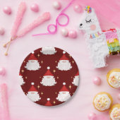 Feestelijke Red Gonk Kerstgnomen Nordic Papieren Bordje (Feest)