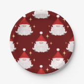 Feestelijke Red Gonk Kerstgnomen Nordic Papieren Bordje (Voorkant)