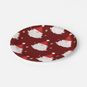 Feestelijke Red Gonk Kerstgnomen Nordic Papieren Bordje (Gekanteld)