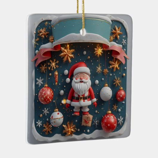 feestelijke regeling met kerstthema keramisch ornament (Rechts)