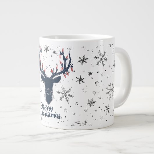 Feestelijke Rendier Kerst Mok (Voorkant rechts)