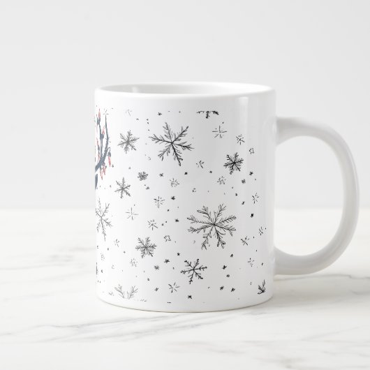 Feestelijke Rendier Kerst Mok (Rechts)