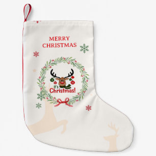 Feestelijke Rendier Kinderen Sock Kleine Kerstsok