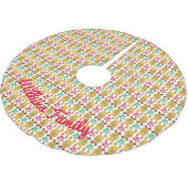 Feestelijke Rendier Red Green Peppermint Snoep Kerstboom Rok (Gekanteld)