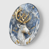 Feestelijke rendier wonderland scene grote klok (Hoek)