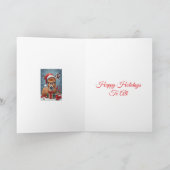 Feestelijke rendieren  kaart (Binnen)