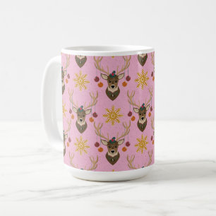 Feestelijke rendieren koffiemok