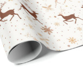 Feestelijke rendieren/slee Kerstmis Cadeaupapier (Rol Hoek)