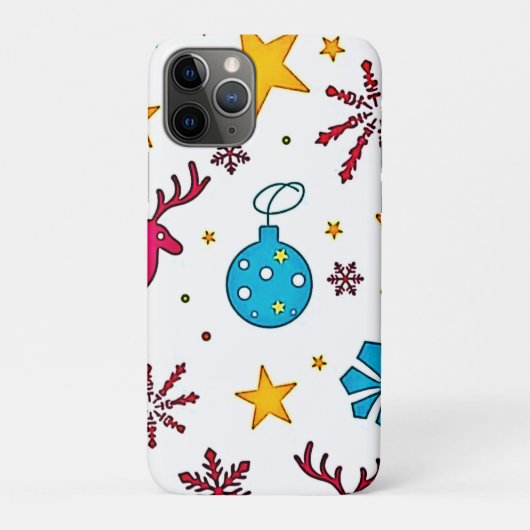 Feestelijke rendiermagiepatroonontwerp Case-Mate iPhone case (Achterkant)