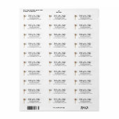 Feestelijke Retouradres Label (Full Sheet)