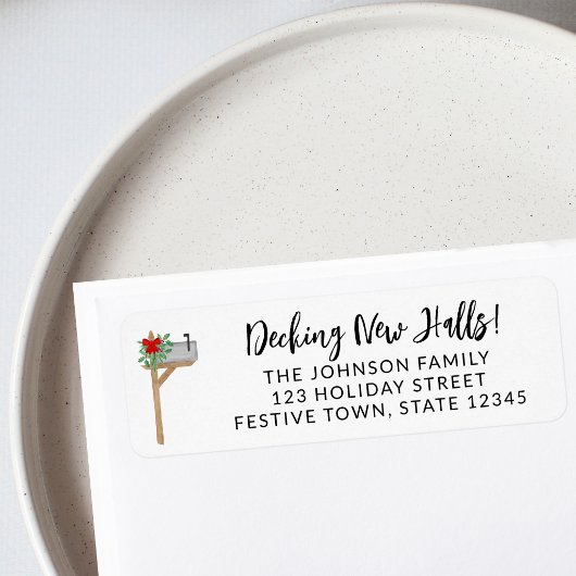 Feestelijke Retouradres Label