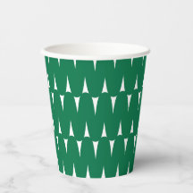 Feestelijke Retro Felgroene Golvende Lijnen Kerstm