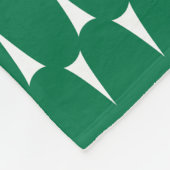 Feestelijke Retro Heldere Groene Golvende Lijnen K Fleece Deken (Hoek)