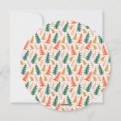 Feestelijke Retro Holiday Tree Fotokaart Feestdagenkaart (Achterkant)