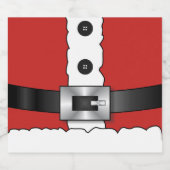 Feestelijke Retro kerst rood pak Sinterklaas Bier Etiket (Enkel label)