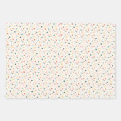 Feestelijke Retro Kerstverlichting Strepen Stippen Inpakpapier Vel (Voorkant 3)