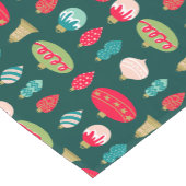 Feestelijke Retro Kerstversiering Midcentury Moder Korte Tafelloper (Hoek)