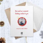 Feestelijke retro kerstversieringen feestdagenkaart